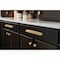 Jeffrey Alexander 1-3/4" Overall Length Satin Bronze Square Renzo Cabinet Knob 141L-SBZ - alternate 5